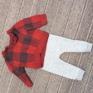 0-3 months sweater and warm pants